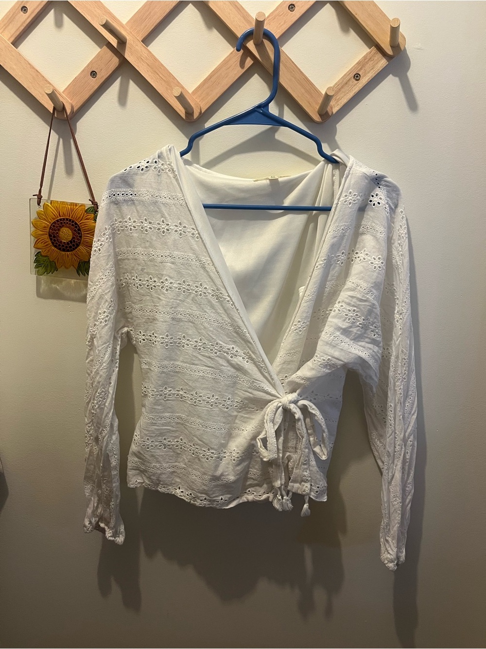 Lace wrap top
